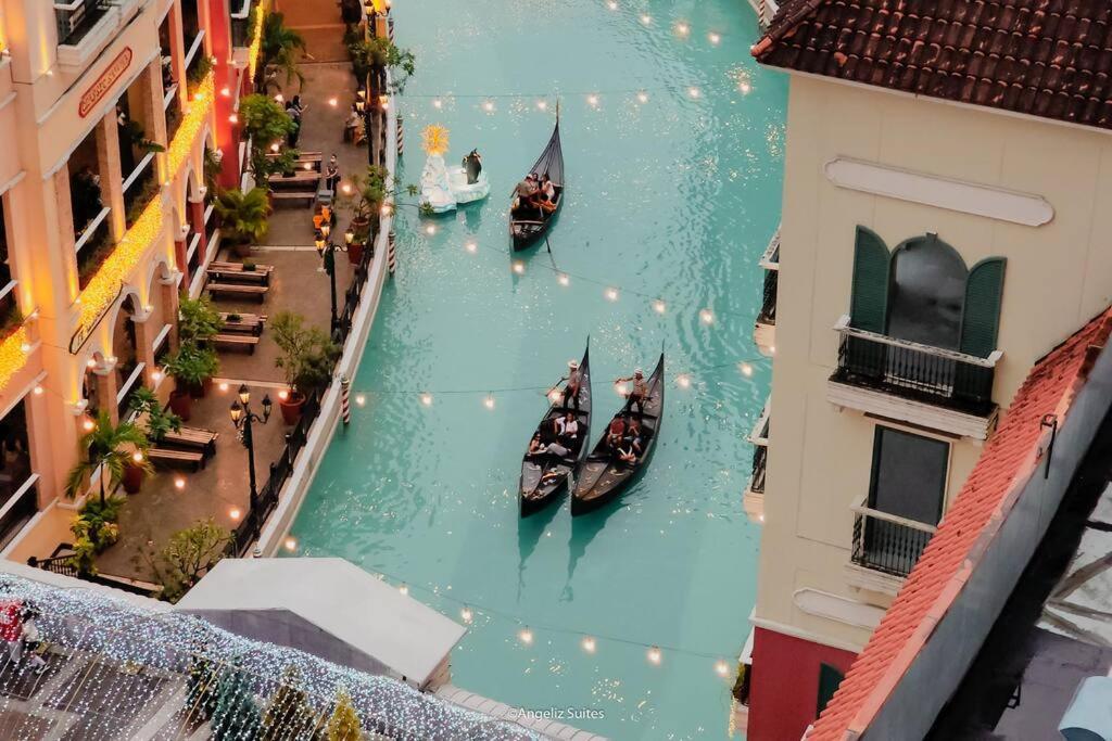 New Modern Venice Best View And Balcony, Fast Wifi At Mckinley Hill 1Br Interconnected To Venice Grand Canal Mall 马尼拉 外观 照片